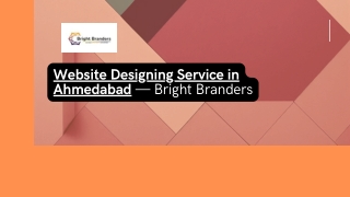 Website Designing Service in Ahmedabad — Bright Branders