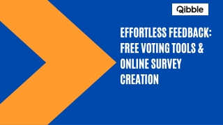 Effortless Feedback Free Voting Tools & Online Survey Creation