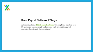 hrms payroll software zimyo