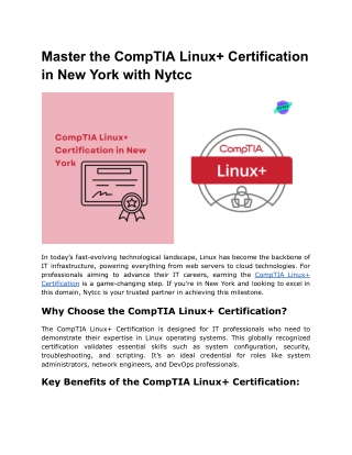 master the comptia linux certification