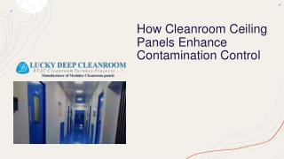 How Cleanroom Ceiling Panels Enhance Contamination Control