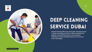 Professional Deep Cleaning Service in Dubai