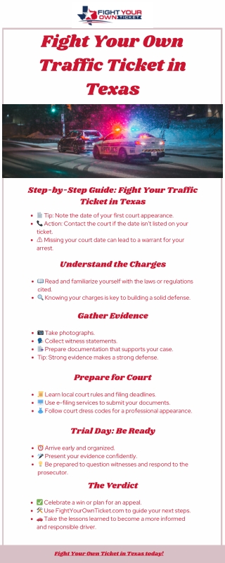fight your own traffic ticket in texas