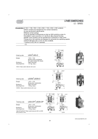 Discover High-Quality LS Series Limit Switches