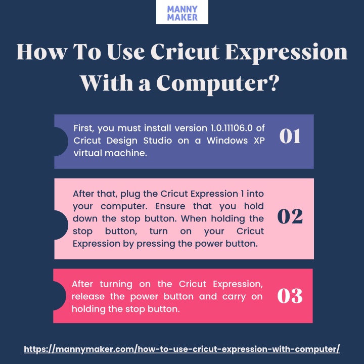 how to use cricut expression with a computer