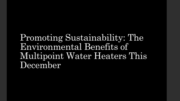 promoting sustainability the environmental