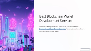 best blockchain wallet development services