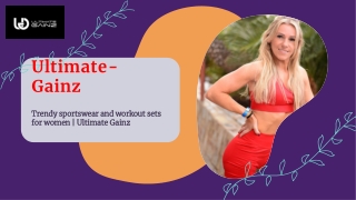 Trendy sportswear and workout sets for women | Ultimate Gainz