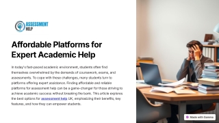 Affordable Platforms for Expert Academic Help