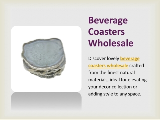 Beverage Coasters Wholesale