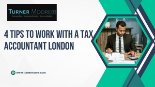 4 Tips to Work with a Tax Accountant London