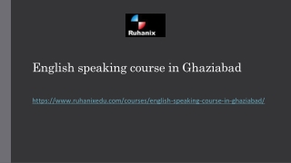 English speaking course in Ghaziabad