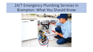 Emergency Plumbing Services In Brampton What You Should Know