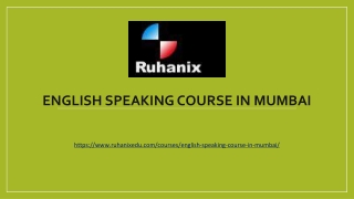 English speaking course in Mumbai