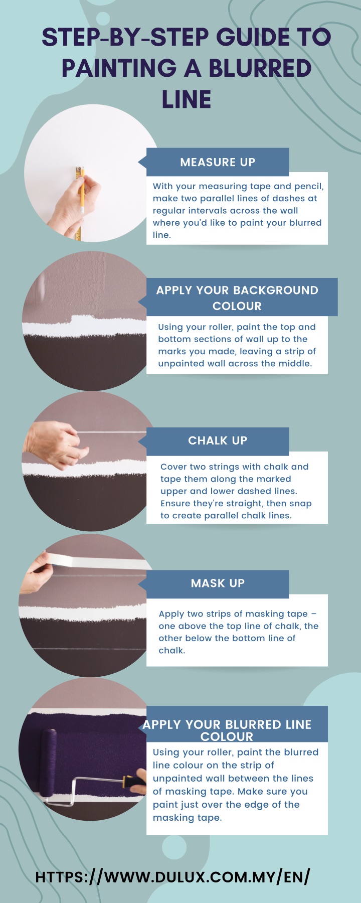 step by step guide to painting a blurred line