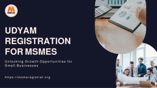 udyam registration for msmes