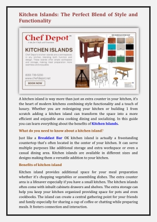 Kitchen Islands