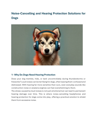 noise cancelling and hearing protection solutions