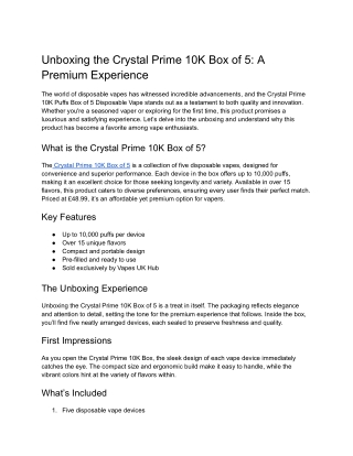 unboxing the crystal prime 10k box of 5 a premium