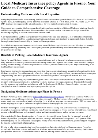 local medicare insurance policy agents in fresno