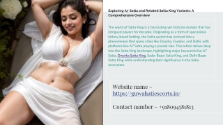 exploring a7 satta and related satta king variants a comprehensive overview