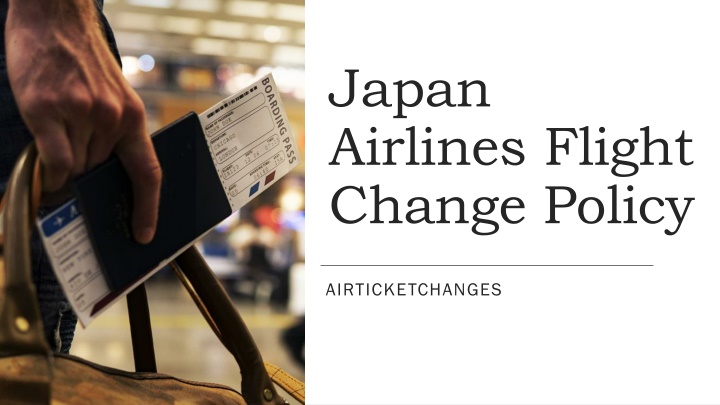 japan airlines flight change policy