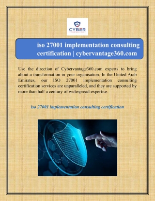 use the direction of cybervantage360 com experts