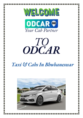 Local and Outstation Car Hire from Bhubaneswar Airport – ODCAR’s Versatility