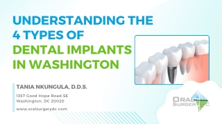 Understanding the 4 Types of Dental Implants in Washington