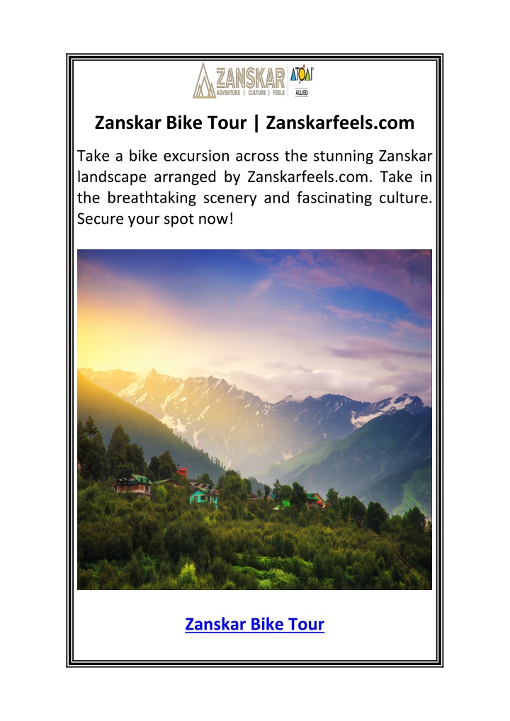 zanskar bike tour zanskarfeels com