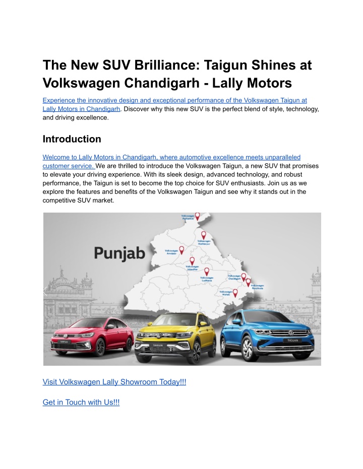 the new suv brilliance taigun shines