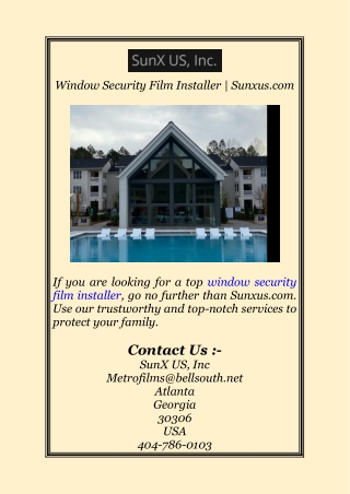 window security film installer sunxus com