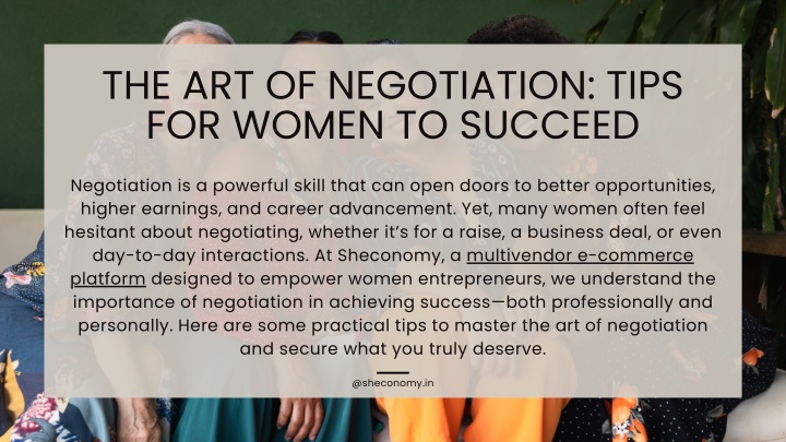 the art of negotiation tips for women to succeed