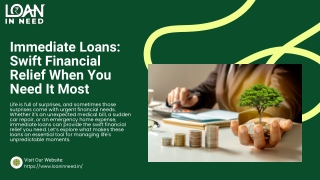 immediate loans swift financial relief when