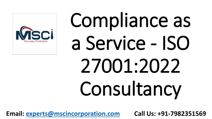 compliance as a service iso 27001 2022 consultancy