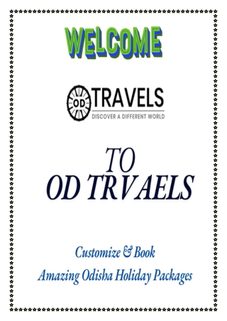 Exclusive Odisha Travel Packages from OD Travels- Your Gateway to Unforgettable Adventures