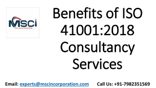 Benefits of ISO 41001 Consultancy Services