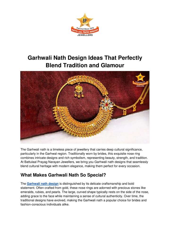 garhwali nath design ideas that perfectly blend