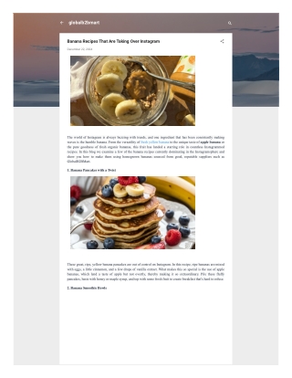Banana Recipes That Are Taking Over Instagram