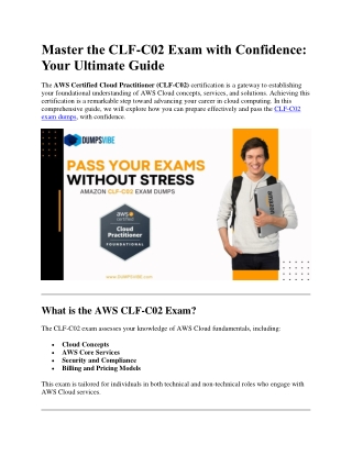 master the clf c02 exam with confidence your