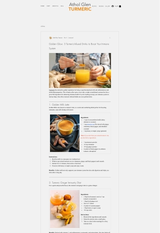 Golden Glow: 3 Turmeric-Infused Drinks to Boost Your Immune System