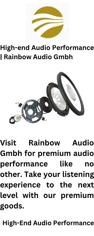 high end audio performance rainbow audio gmbh