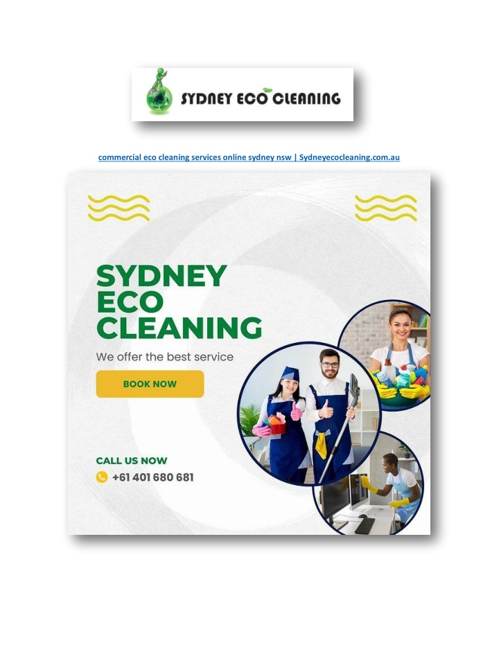 commercial eco cleaning services online sydney