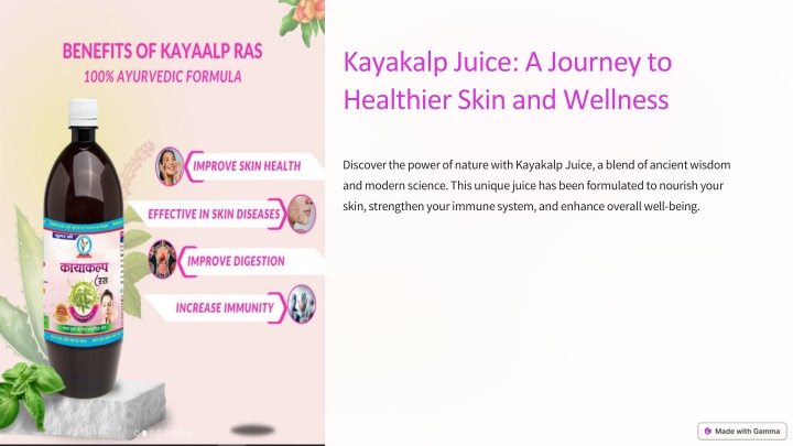 kayakalp juice a journey to healthier skin