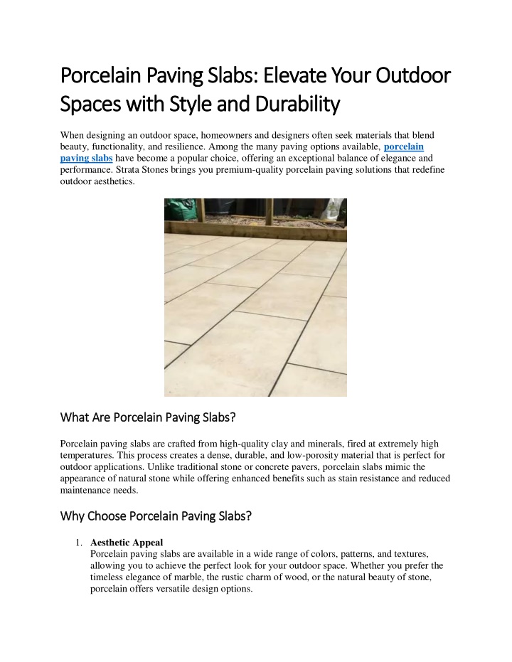 porcelain paving slabs elevate your outdoor