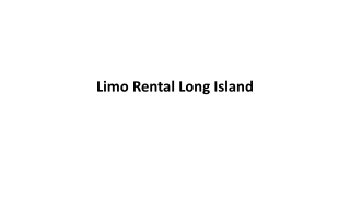 Limo Rental Long Island