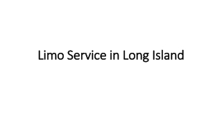 Limo Service in Long Island