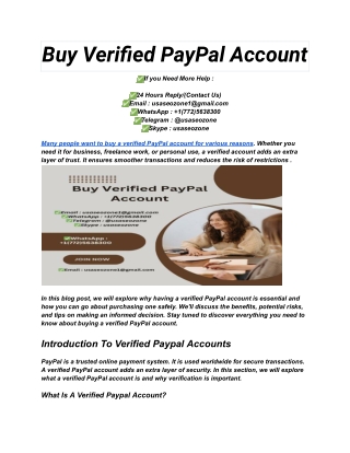 Buy Verified PayPal Account (5)