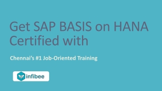 Best SAP Basis On Hana Training in Chennai, SAP Basis on Hana Course in Chennai