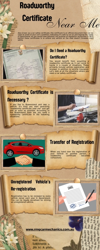 The Role of a Roadworthy Certificate in Queensland Vehicle Safety